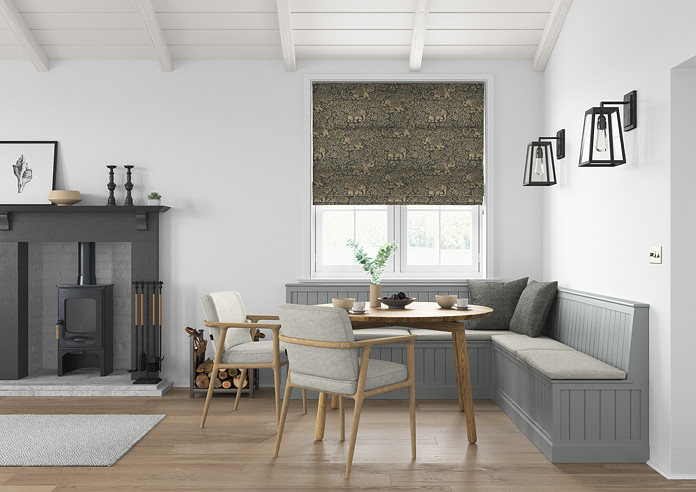Indira, Charcoal - Roman Blind - Image 5